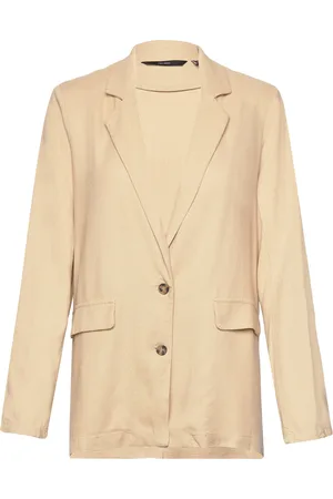 VERO MODA Vmmymilo Ls Blazer Wvn Ga Beige
