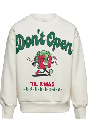 Lindex Sweatshirt Sky Christmas Uni White