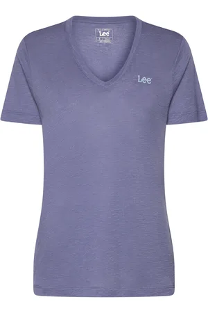 Lee V Neck Tee Blue
