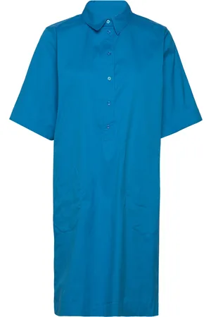 Mos Mosh Carlee 3/4 Shirt Dress Blue