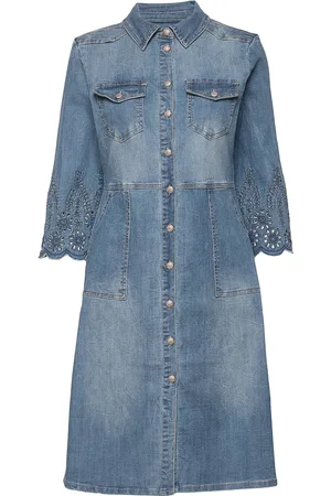 Cream Rositacr Denim Dress Blue