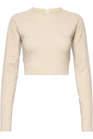 Lindex Sport Top Ella Seamless Long S Beige