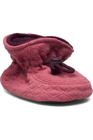 Melton Glitter Textile Slippers Pink