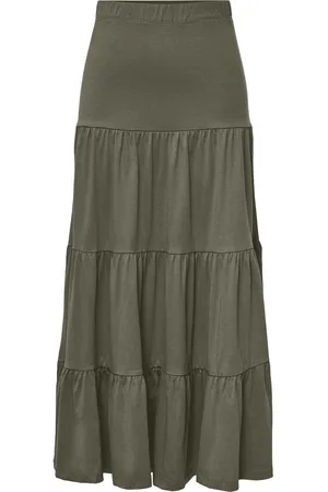 ONLY Onlmay Life Maxi Skirt Jrs Green