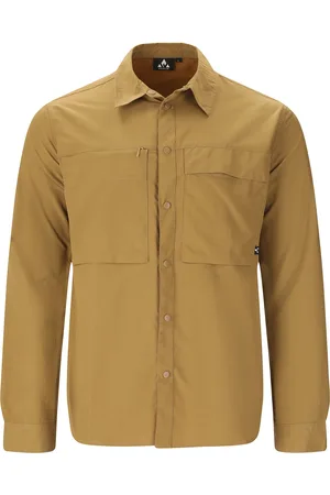 Whistler Elm M L-S Shirt Gold
