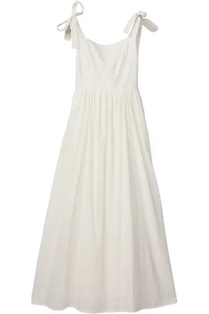 Lexington Bow-Strap Seersucker Summer Dress