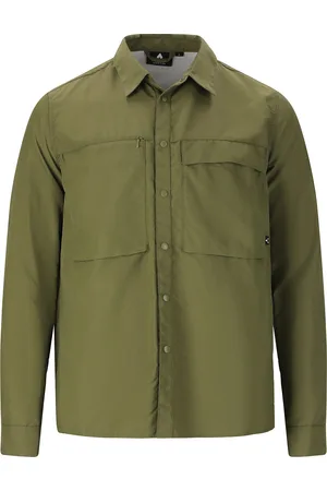 Whistler Elm M L-S Shirt Khaki
