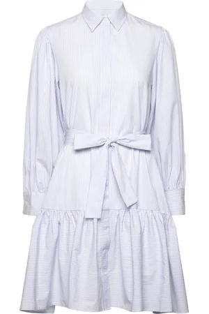 GANT Reg Classic Poplin Striped Dress Purple