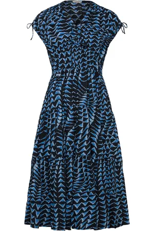 Scotch&Soda Tiered Poplin Midi Dress Black