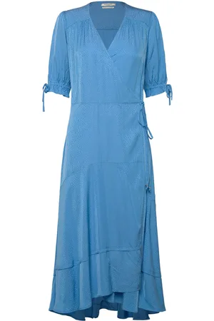 Scotch&Soda Midi Wrap Dress Blue