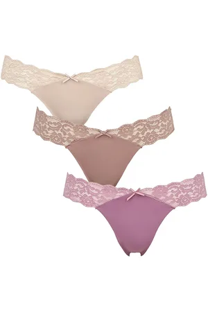 Missya Seamless String W Lace On Side 3-Pack Patterned
