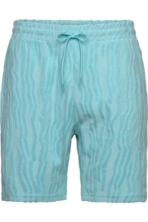 Scotch&Soda Cotton Terry Jacquard Shorts Blue
