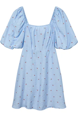 VERO MODA Vmodette 2/4 Short Dress Wvn Ga Blue