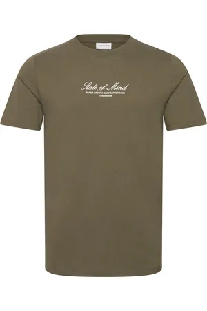 Lindbergh Embroidery O-Neck Tee S/S Green