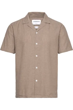 Lindbergh Casual Linen Blend Resort S/S Beige