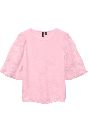 VERO MODA Vmnina 2/4 Top Jrs Pink