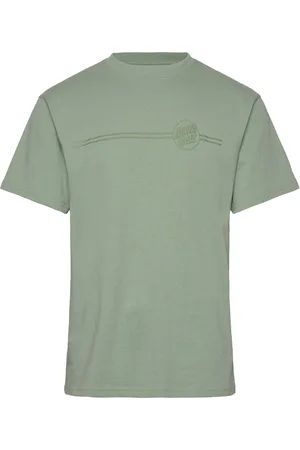 Santa Cruz Tonal Opus Dot Stripe T-Shirt Green