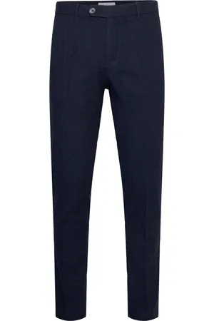 Lindbergh Linen Club Pants Navy
