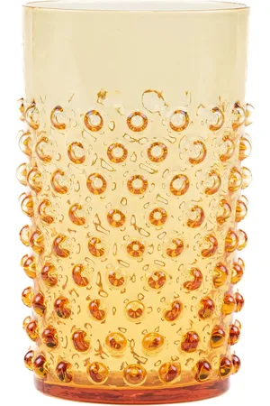 Anna Von Lipa Hobnail Glass Yellow