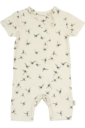Petit Piao Jumpsuit S/S Printed Cream