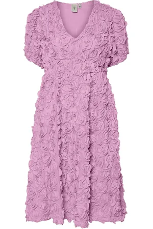 Y.A.S Rosiva 2/4 Midi Dress S. - Show Pink