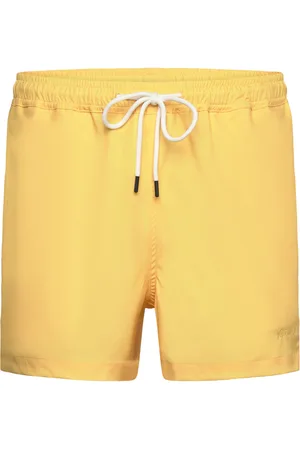 Knowledge Cotton Apparal Stretch Swimshorts - Grs/Vegan Yellow