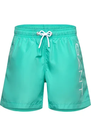GANT Logo Lightweight Swim Shorts Blue
