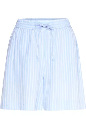 GANT Tonal Striped Seersucker Shorts Blue