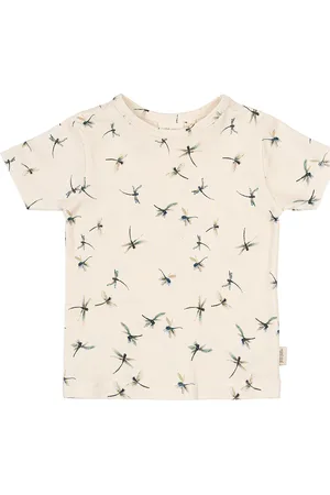 Petit Piao T-Shirt S/S Printed Cream