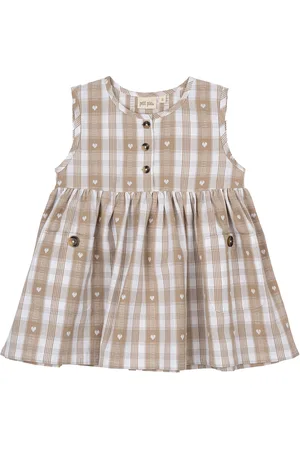 Petit Piao Dress S/L Woven Beige