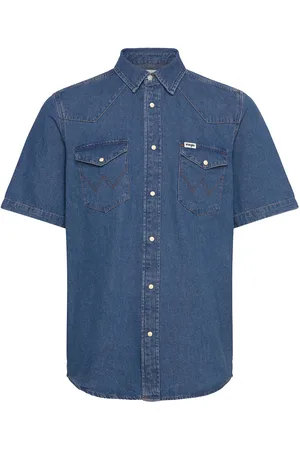 Wrangler Ss Western Shirt Blue