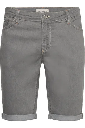 Lindbergh Stretch Denim Shorts Grey