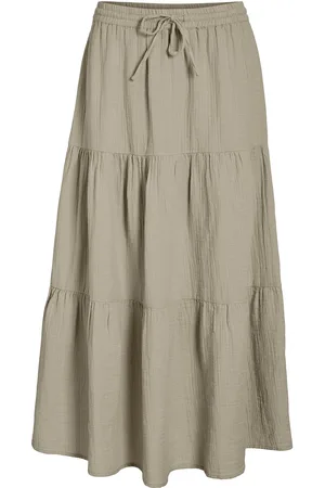 VILA Nia Rw Ankle Skirt Green