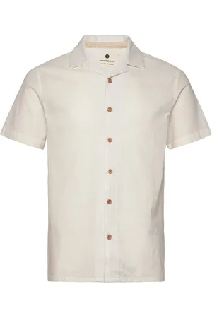 Anerkjendt Akleo S/S Cot/Linen Shirt Cream