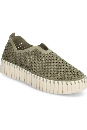 Ilse Jacobsen Tulip Slip-In On Plateau Sole Green