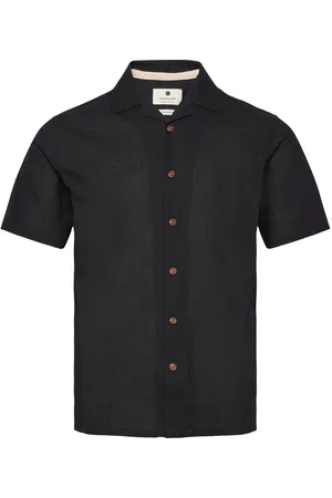 Anerkjendt Akleo S/S Cot/Linen Shirt Black
