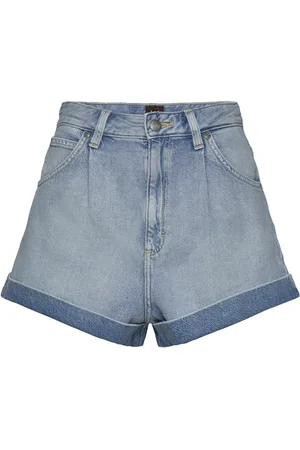 Lee Pleated Short Blue