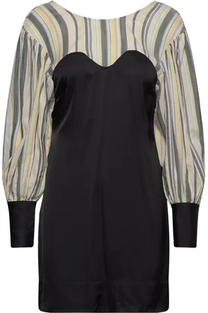 Ganni Mix Slub Stripe Patterned