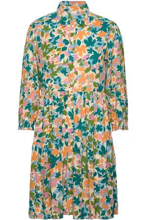 Y.A.S Leafa 3/4 Shirt Dress S. Patterned