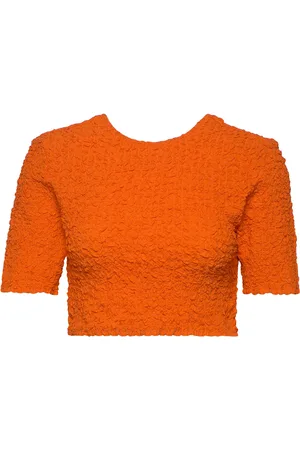 Ganni Cotton Poplin Orange