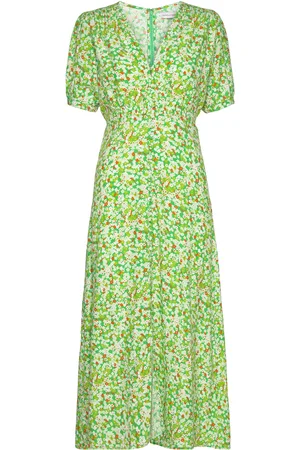 FAITHFULL THE BRAND Bellavista Midi Dress Green