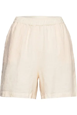 Mos Mosh Emmi Linen Shorts Cream