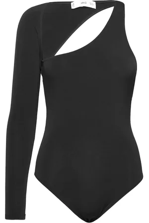 MANGO Bodysuit With Asymmetrical Neckline