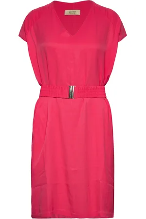Mos Mosh Ridley Twill Viscose Dress Pink