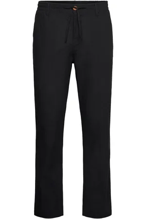 Anerkjendt Akjan Cot/Linen Ela Pants Black