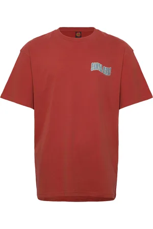 Santa Cruz Tiki Hand Strip T-Shirt Red