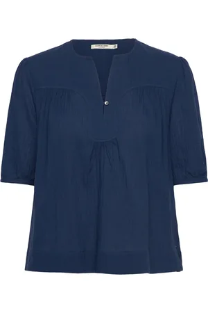 Scotch&Soda Printed Short Sleeve Top Navy