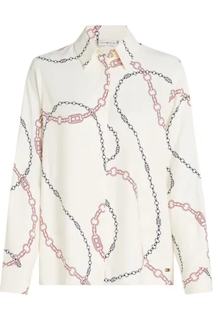 Tommy Hilfiger Soft Viscose Regular Ls Shirt Patterned