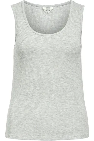Object Objjamie S/L Sli Tank Top Noos Grey