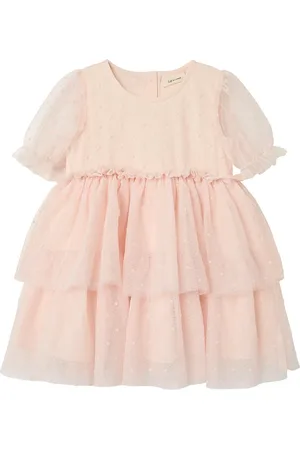 Lil Atelier Nmffrilla Ss Loose Tulle Dress Lil Pink